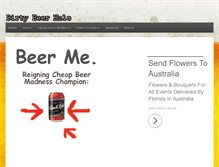 Tablet Screenshot of dirtybeerhole.com
